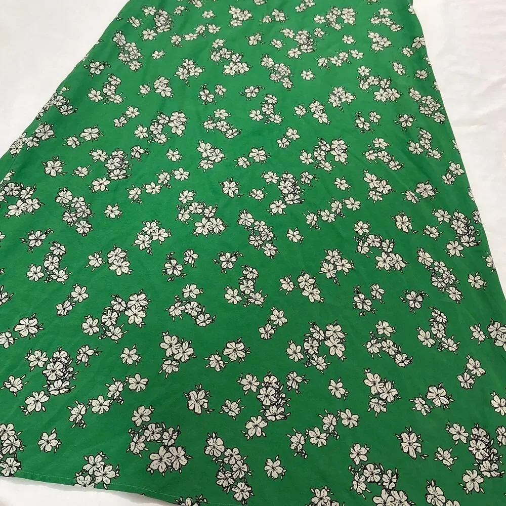 P.A.R.O.S.H. Women’s Large 100 % Silk Floral Midi Dress Cottagecore Garden Party